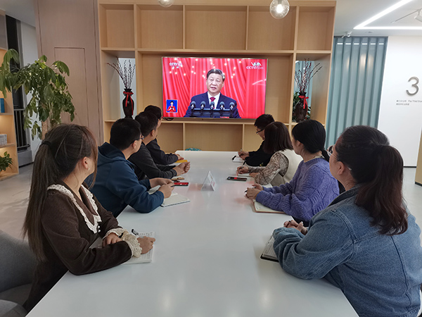 公司党支部组织党的二十大报告精神学习研讨会